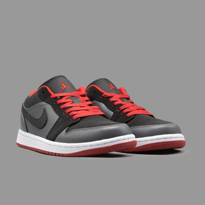 نایکی جردن 1 بلک گری ساق کوتاه Nike Air Jordan 1 Low OG Black Gray