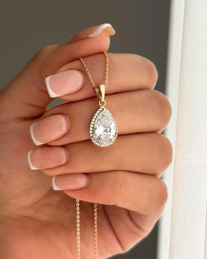 گردنبند جواهری اشک ژوپینگ