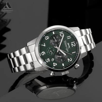 ساعت اسلازنجر صفحه سبز Slazenger SL.09.2499.2.02