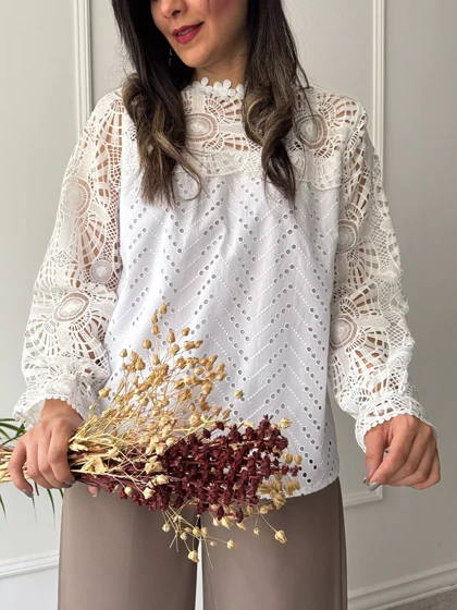 شومیز خامه دوزی گلسا