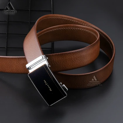 کمربند مردانه چرمی Massimo Dutti Leather Ratchet Belt BL87