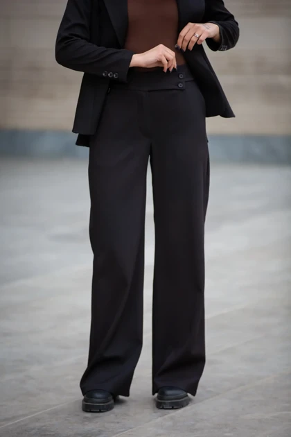 شلوار زنانه بلدینگ دکمه نما