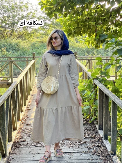 پیراهن مانتویی دریا ( دارای ایراد جزیی )