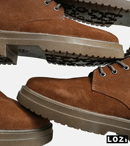 بوت مردانه قهوه ای Bershka مدل 5774