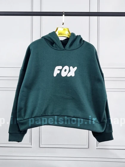کراپ هودی fox