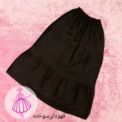 دامن نخی طبقه‌ای پالت رنگای پاییزی در رنگبندی