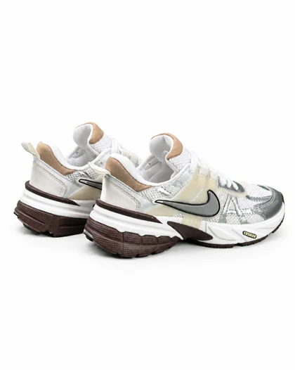 کفش کتانی زنانه مدل نایکی V2K سفید طوسی قهوه ای (بالاترین کیفیت) NIKE V2K