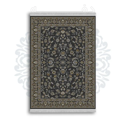 *جدید* فرشینه از جنس پارچه شانل مخمل ترک طرح فانتزی برند دفه کد 1248