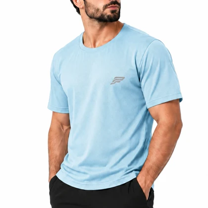 تیشرت ورزشی مردانه پولانو مدل CN-PY-39005 آبی روشن