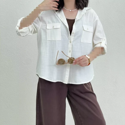 شومیز زنانه جلو دکمه