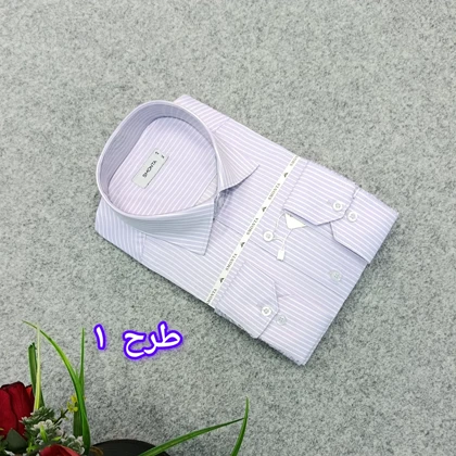 پیراهن طرحدار مردانه قواره ازاد ( قواره کلاسیک ) _ استین بلند