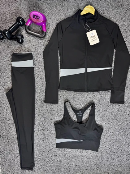 سه تیکه نیم‌تنه لگ سویشرت 60078