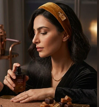 عطر ادو پرفیوم زارا وایبرنت کارامل زنانه اصل 90 میل - زارا نایت کالکشن