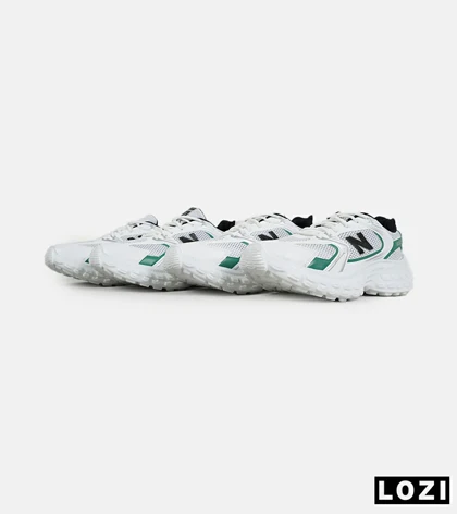 کفش کتانی مردانه و زنانه سفید سبز NEW BALANCE 530 V02