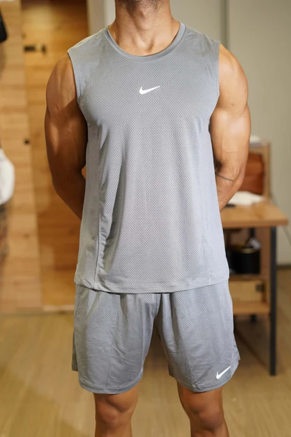 ست رکابی و شلوارک پارچه سوزنی 3321