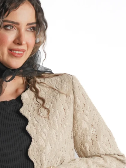 کت دامن گیپور مخملی کد 8550