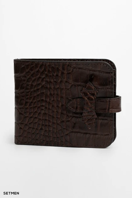 کیف پول چرم پوست ماری ست من