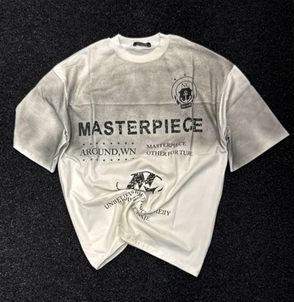 تیشرت مردانه مسترپیس با طرح چاپی انکر پارچه ماکان دو رنگ سفید و مشکی