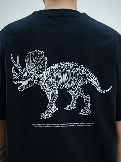 تیشرت مدل DINO مشکی برند بورن ریچ born rich