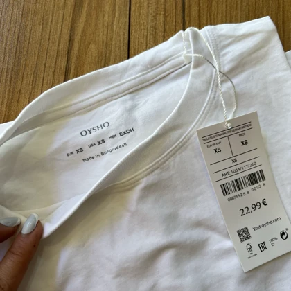 تیشرت اویشو Oysho مدل Oversize Cotoon-blend