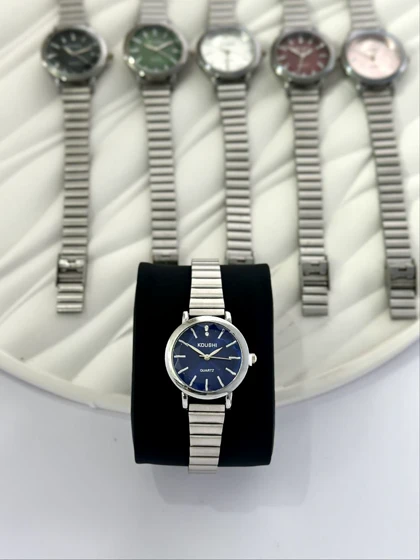 ساعت مچی زنانه برند کوشیkoushi بند استیل