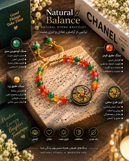 دستبند زنانه رزین با سنگ جیدتراشدار