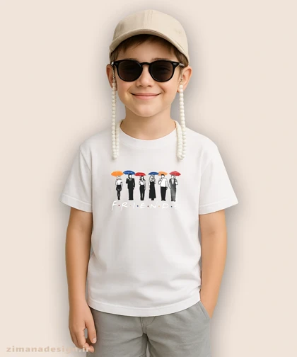 تیشرت بچگانه طرح فرندز کد 1051