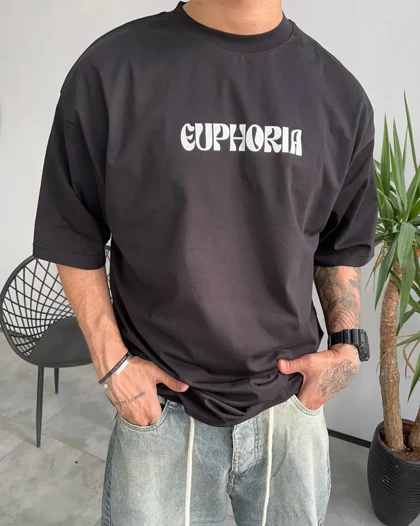 تیشرت یقه گرد EUPHORIA رنگ مشکی