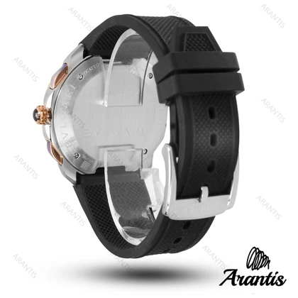 ساعت بولگاری مردانه کرنوگراف octo finissimo اکتو فینیسیمو رزگلد مشکی m-10306