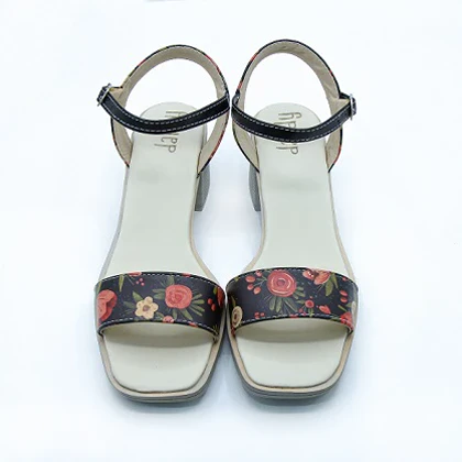 صندل پاشنه‌بلند دندی طرح Rose