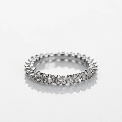 انگشتر نقره خاویاری 925 اصل دخترانه و زنانه