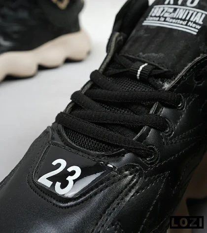 کفش کتانی ساق‌دار مردانه مشکی کرم Nike air jordan 23
