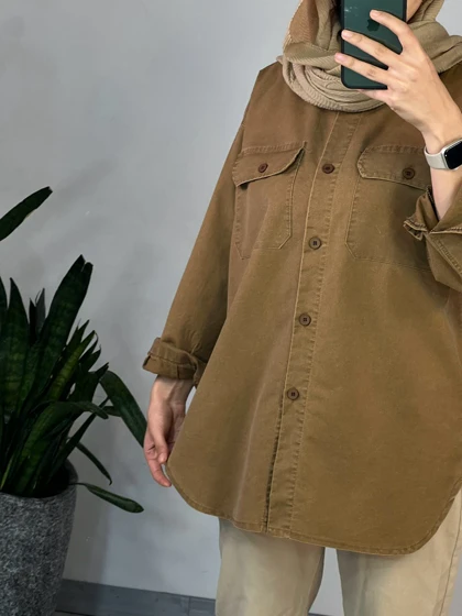 مانتو جین رنگی چشمه 1