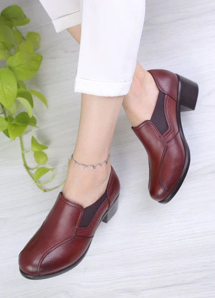 کفش چرم پرسنلی زنانه 122 پلاک