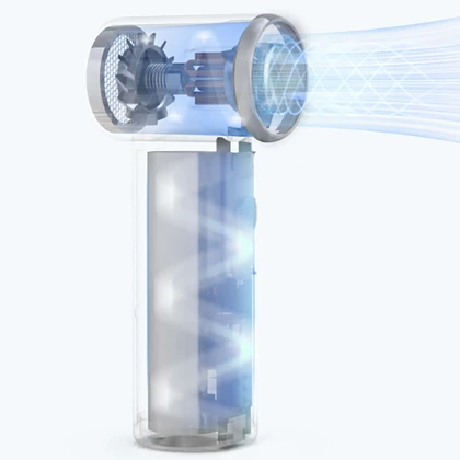 جت فن شارژی کیکا KiCA مدل Jet Fan Mini با بدنه آلومینیومی
