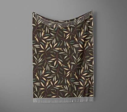 شال مبل ریش دار sofa shawl 52