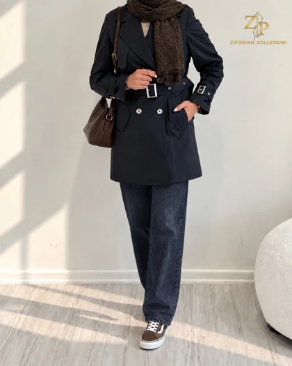 بارانی کتان زنانه آرکو