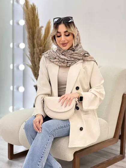 مانتو مازراتی شش دکمه جیب نما