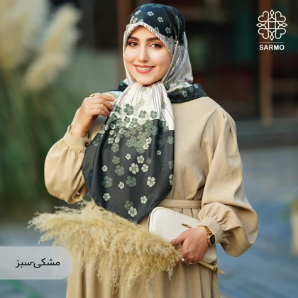 روسری ابریشم توییل شکوفه