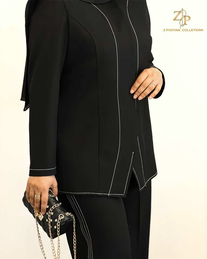 کت و شلوار زنانه گاباردین شبنم