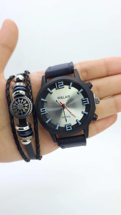 ست ساعت مچی و دستبند والار Walar با موتور کوارتز