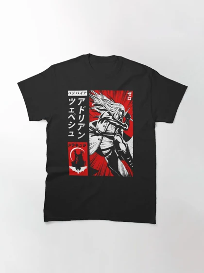 تیشرت کسلوانیا | تیشرت castlevania طرح The Vampire Alucard کد 127334
