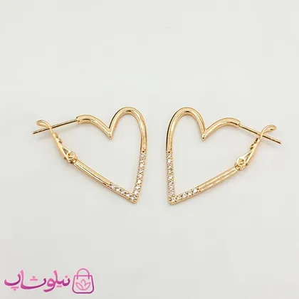 گوشواره زنانه ژوپینگ مدل قلب