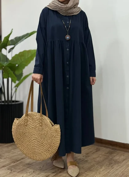 مانتو بلند لینن یاس 1