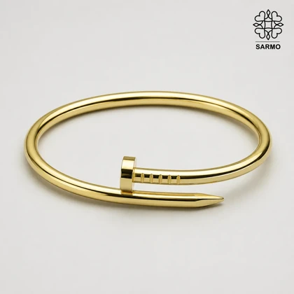 بنگل طرح میخ طلایی کد 509428030-49