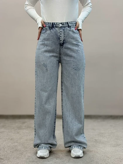 شلوار جین نیم بگ 6023