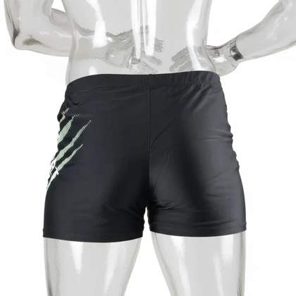 شلوارک مایو شنا اسپرت (طرح سابلیمیشن) پارچه آلمانی (مشکی کوتاه)