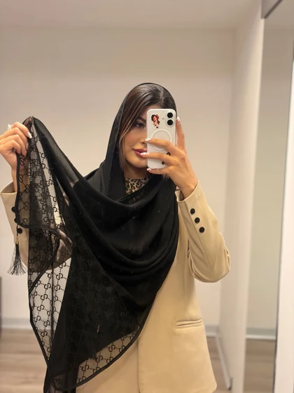 شال کرپ دانتل