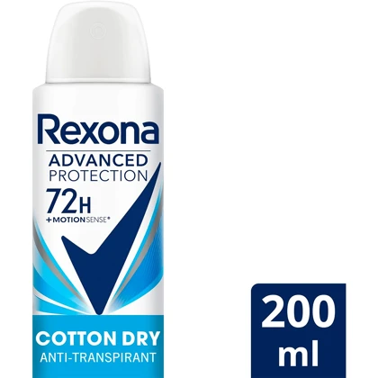 اسپری ضد تعریق زنانه رکسونا Rexona مدل Cotton Dry 72h حجم 200ml