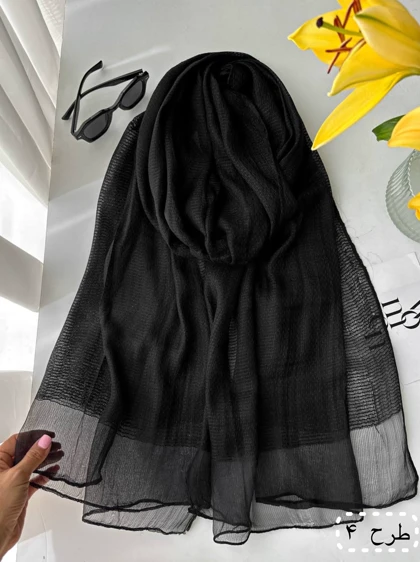 شال ویسکوز مشکی